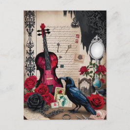 Gotisches Romantisches Vintages Viktorianisches El Postkarte