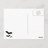 Gotisches Schläger-Skelett Postkarte (Rückseite)