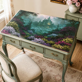 Gotisches Schloss Florale Fantasie Wald Decoupage Seidenpapier