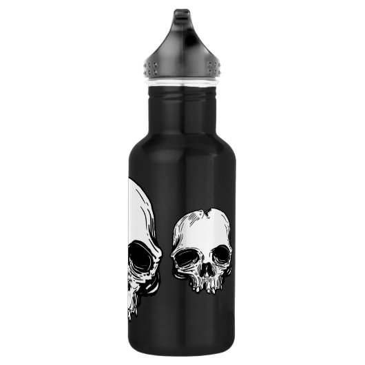 Gotisches Schwarzes Edelstahlflasche (Rechts)