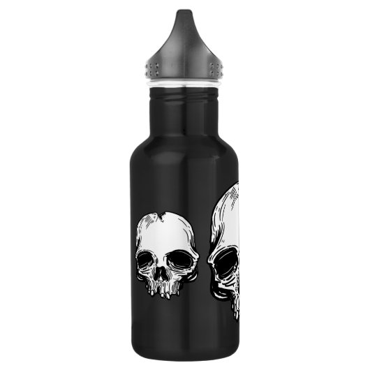 Gotisches Schwarzes Edelstahlflasche (Links)