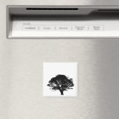 Gotisches Schwarzes Eichenholz Silhouette Kunstvol Magnet (In Situ (Geschirrspüler))