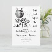 Gotisches Skelett Auf dem Monte Lago Maggiore Einladung (Stehend Vorderseite)