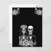 Gotisches Skelett Florentiner Hochzeit Postkarte (Vorne/Hinten)