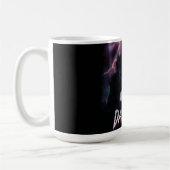 Gotisches Spuk Schloss unter Gewitter mit Text Kaffeetasse (Links)