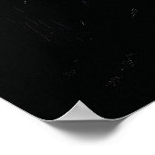 Gotisches Spuk Schloss unter Gewitter mit Text Poster (Ecke)