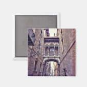 Gotisches Viertel in Barcelona, Spanien Magnet (Vorderseite/Rückseite)