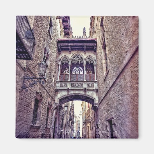 Gotisches Viertel in Barcelona, Spanien Magnet (Vorne)