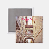 Gotisches Viertel in Barcelona, Spanien Magnet (Vorderseite/Rückseite)