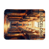 Gotisches Viertel Spanien Magnet (Horizontal)