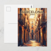 Gotisches Viertel Spanien Postkarte (Vorne/Hinten)
