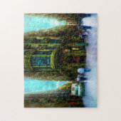 Gotisches Viertel von Barcelona. Puzzle (Vertikal)