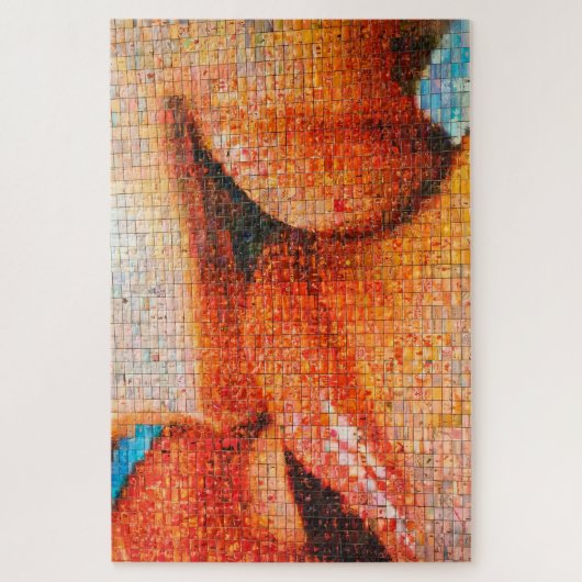 Gotisches Viertel von Barcelona. Puzzle (Vertikal)