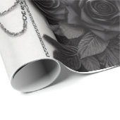 Gotisches Vintages Halloween-Geschenkpapier Geschenkpapier (Rolleneckpunkt)
