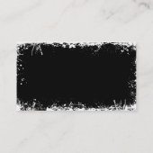 Gotisches Vintages Schwarzes Visitenkarte (Rückseite)