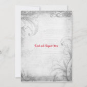 Gotisches Weihnachtsfest-Party Einladung (Rückseite)