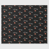 Gotisches Weihnachtswrapping Paper Eleganter Urlau Geschenkpapier (Flach)