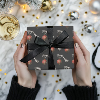 Gotisches Weihnachtswrapping Paper Eleganter Urlau Geschenkpapier