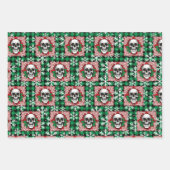 Gotisches Weihnachtswrapping Papier mit Skulls (Vorderseite 2)
