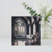 Gotisches Wohnzimmer Karte (Stehend Vorderseite)