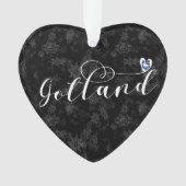 Gotland Flag Heftskriptdesign, Schweden Ornament (Vorderseite)