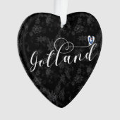 Gotland Flag Heftskriptdesign, Schweden Ornament (Vorderseite)