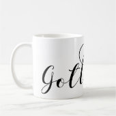 Gotland-Flagge Herz-Schrift-Design, Schweden Kaffeetasse (Links)