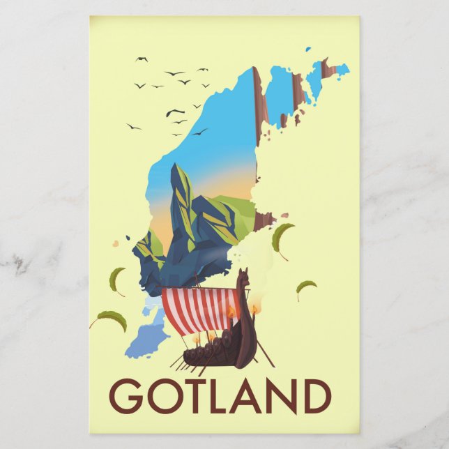 Gotland Ostsee Wanderkarte (Vorderseite)