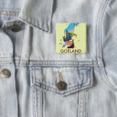 Gotland Ostsee Wanderkarte Button (Beispiel)