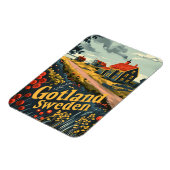 Gotland Schweden Reiseanzeige Magnet (Linke Seite)
