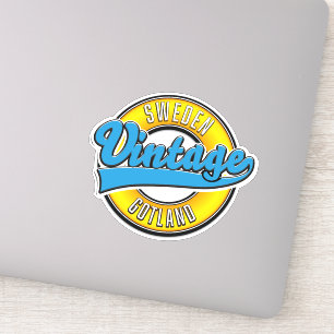 Gotland Schweden Vintage-Logo Aufkleber