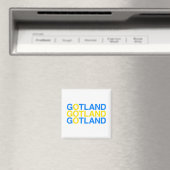 GOTLAND (schwedische Flagge) Magnet (In Situ (Geschirrspüler))