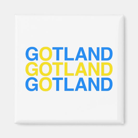GOTLAND (schwedische Flagge) Magnet (Vorne)