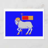 Gotlands län flag postkarte (Vorderseite)