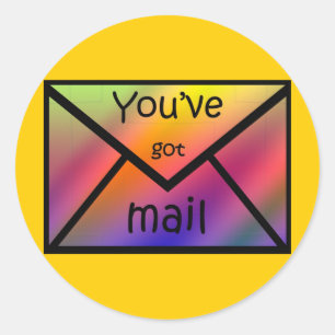 gotmail runder aufkleber