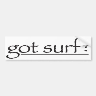 gotsurfbumpersticker autoaufkleber