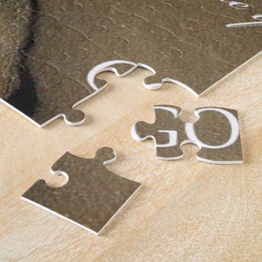 GOTT-Abdruck im Sand Puzzle (Seite)