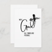 Gott, alles ist möglich dankeskarte (Vorne/Hinten)