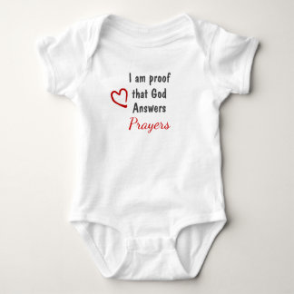 Gott antwortet Gebete Bodysuit Baby Strampler