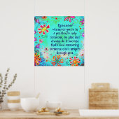 Gott antwortet Gebete durch dich Poster (Küche)