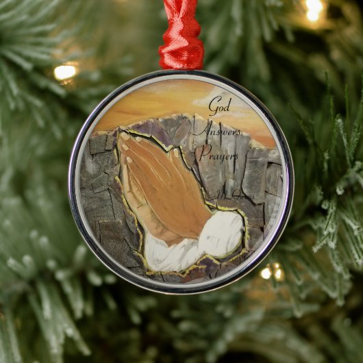 Gott antwortet Gebete Ornament Aus Metall (Baum)