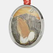 Gott antwortet Gebete Ornament Aus Metall (Links)