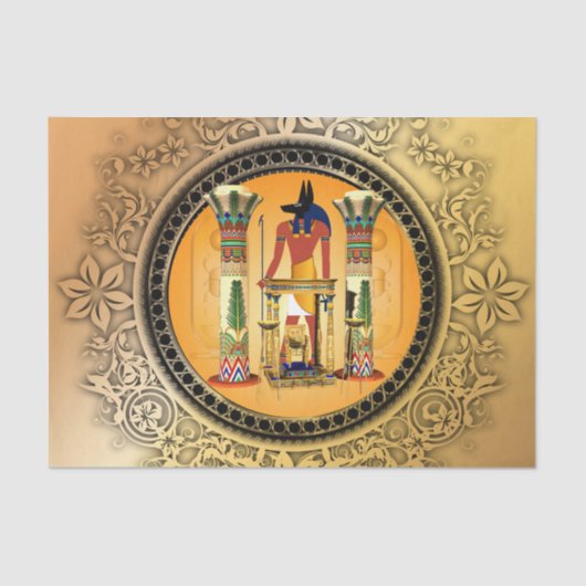 Gott Anubis Seidenpapier (Vorderseite)