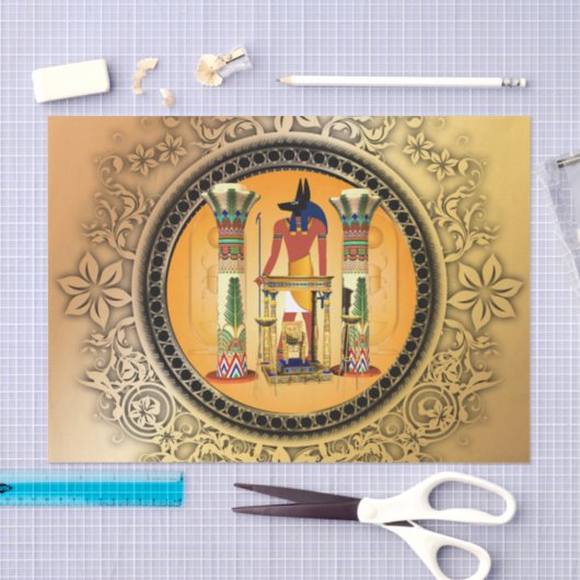 Gott Anubis Seidenpapier (Handwerk)