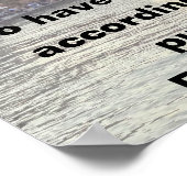 Gott arbeitet für diejenigen, die ihn Römer Liebe  Poster (Ecke)