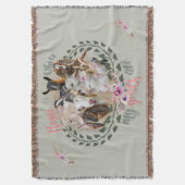 GOTT ART | Zuhause ist, wo meine Ziegen sind | Get Decke (Vorderseite Vertikal)