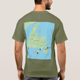Gott auf der Neufundland-Karte T-Shirt