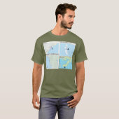 Gott auf der Neufundland-Karte T-Shirt (Vorne ganz)