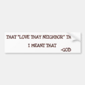 Gott Autoaufkleber (Vorne)