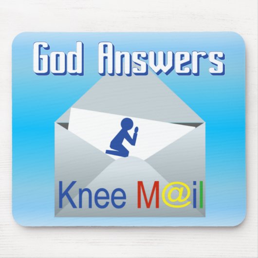 Gott beantwortet Knie-Post-christliche Mousepad (Vorne)